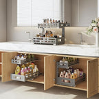 2-Pack Under Sink Organizers and Storage, 2-Tier L Shape Pull Out Cabinet - Image 8
