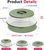 WVM Microwave Splatter Cover & Mat, Vented Collapsible Splatter Guard dish - Image 6