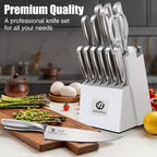 imarku® Knife Set, Japanese HC Stainless Steel 15 PCS Kitchen Knife Set - Image 7