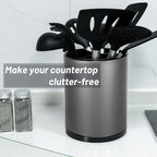 Kitchen Utensil Holder for Countertop 360° Rotating Utensil Caddy Extra Large - Image 8