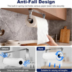 Paper Towel Holder Wall Mount Adhesive Paper Towel Holder Under Cabinet Toilet - Image 4