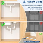 Upgrade Expandable Under Sink Organizer, Insputer 2 Tier Metal Under Cabinet - Image 7