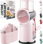Zulay Kitchen Rotary Cheese Grater 5 Blade Cheese Shredder by ZulayKitchen