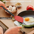 Coukre 2 Pack Silicone Spatula Set, High Heat Resistant, BPA Free Kitchen - Image 6
