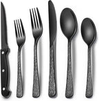 EWFEN 24-Piece Black Silverware Set by EWFEN