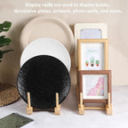 5 Pack Wooden Dish Rack Wooden Plate Stands - Image 3