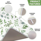 Spring Summer Sage Green Leaves Dish Drying Mat 18 x 24 Inch Spring Eucalyptus - Image 3