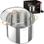 Ciwete Stock Pot 20 Quart, 3 Ply Stainless Steel Stock Pot by Ciwete