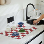 Ohocut Checkered Dish Drying Mat - Image 2