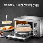Collapsible Microwave Cover for Food Microwave Splatter Cover Fruit Drainer - Image 4