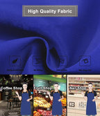 Kitchen Bib Apron with Pockets, Women Men Adjustable Neck Strap Water Resistant - Image 6