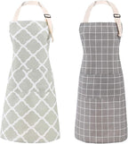 Tosewever 2 Pack Cotton Adjustable Bib Apron by Tosewever