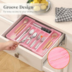 Lifewit Silverware Drawer Organizer, Expandable Utensil Tray - Image 8