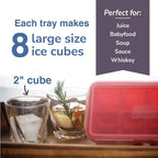 IceTopper Ice Cube Tray with 2 Attached Lids - Image 7