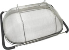 Over The Sink Stainless Steel Oval Colander - Image 4