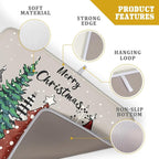 Christmas Trees Dish Drying Mat Winter Holiday Kitchen Dishes Pad 18x24 Inch - Image 4