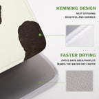 Milk Cow Drying Mat 18x16 Inch, Cattle Fur Farmhouse Dish Drainer Mats Summer - Image 4