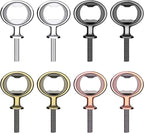 Metal Bottle Opener Insert Kits 8 Pack Blank Stainless Steel DIY Hardware Flat by Ohiyoo