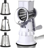 Rotary Cheese Grater Hand Crank, Vegetable Slicer by Unknown