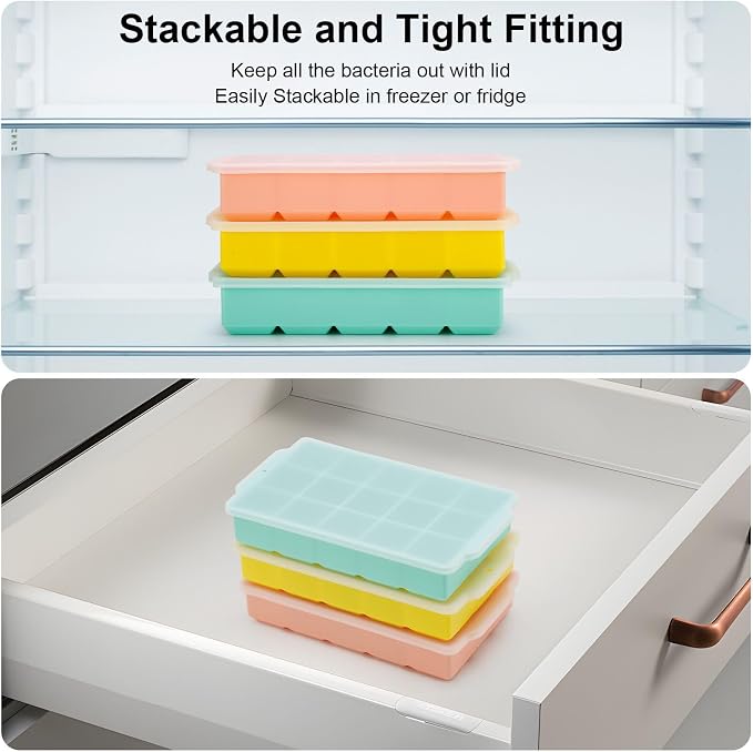 Reespring Silicone Ice Cube Tray, Ice Tray - Image 3