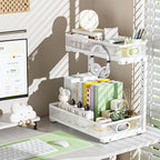Under Sink Organizer 2 Pack, High Adjustable 2 Tier Under Sink Organizers and - Image 9