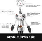 KORCCI Wine Opener, Heavy-Duty Zinc Alloy Wing Corkscrew, Premium Beer Bottle - Image 6