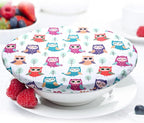 Patelai 10 Pcs Bowl Covers Reusable in 5 Size Stretch Cloth Fabric Elastic Food - Image 3