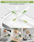 2 Tier Dish Drying Rack, Thicker Premium 304 Stainless Steel Dish Racks - Image 4