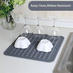 ZLR 2 Pcs Silicone Dish Drying Mat 12" x 12" Square - Image 3