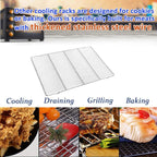 Wire Cooling Racks For Baking 9.3"X13.6" Oven Safe Small Grid Fits Air - Image 7
