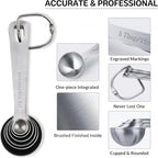11PCS Measuring Spoons Set Stainless 1 tbsp, 1/2 tbsp, and 1-1/16tsp Steel - Image 6