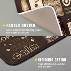 Brown Coffee Dish Drying Mat 16x18 Inch Coffee Cup Espresso Machine Pad - Image 3