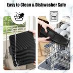 TIKNIK Silicone Dish Drying Mat, Stone Drying Mat - Image 5