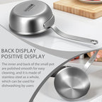 18/10 Stainless Steel Butter Warmer, 13.5 fl oz, Baby Food, Egg Pan, Compatible - Image 5
