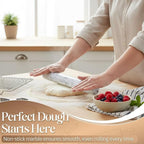Flexzion French Rolling Pin, 12 Inch White Marble Rolling Pins - Image 7
