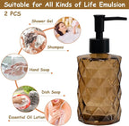 Brown Glass Soap Dispenser - Image 4