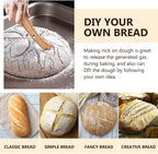 Healeved Bread Lame Dough Scoring Tool Van Wooden Handle 5 Blades, Creative - Image 6