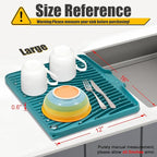 TIKNIK Silicone Dish Drying Mat, Stone Drying Mat - Image 2