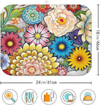 Spring Floral Large Dish Drying Mats, Reversible Dish Drying Pads - Image 7