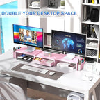 gianotter Dual Monitor Stand Riser, Desk Organizer - Image 5