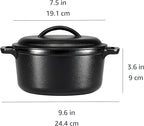 Amazon Basics Pre-Seasoned Cast Iron Mini Dutch Oven Pot - Image 4