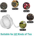 2Pack Tea Infuser with Cute Cat Charm, Premium Stainless Steel Loose Leaf Tea - Image 5