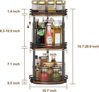 Across-Star Lazy-Susan-Organizer-Spice-Rack, 3-Tier Rotating Spice Organizer - Image 4
