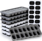 Silicone Ice Cube Tray, 8 Pack Easy-Release & Flexible 14-Ice Cube Trays by Jrisbo