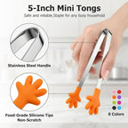 Shindel Small Tongs, Cute Kitchen Tool - Image 2