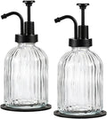 SheeChung Clear Glass Soap Dispenser, 12 Oz Liquid Hand Soap Dispenser by SheeChung