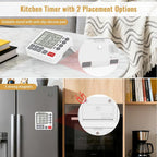 Digital Dual Kitchen Timer, 4 Channels Independent Countdown Timer, Large - Image 4