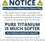 Real 100% Pure Titanium Cutting Board Non-Toxic Set of 2 - Image 2