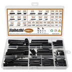 248 Pcs SAE Roll Pin Assortment Set Steel Split Expansion Pin 10 Sizes 1/16 by Unknown