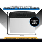 Dexter-Russell 6” x 3” Dough Cutter/Scraper – S196B, Stainless Steel Blade - Image 2